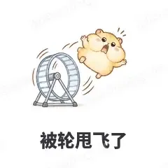 被轮甩飞了 - 小仓鼠第二弹表情