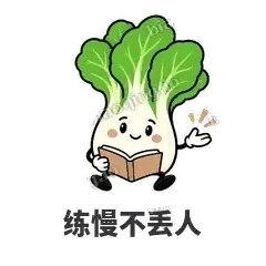 练慢不丢人 - 白菜练练表情