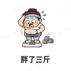 胖了三斤 - 减肥健身表情