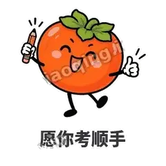 愿你考顺手 - 好运柿宝表情