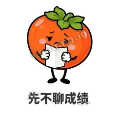 先不聊成绩 - 好运柿宝表情