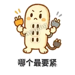 哪个最要紧 - 满满插线板表情