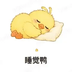 睡觉鸭 - 小黄鸭表情