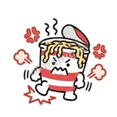 开心 - 熬夜泡面表情