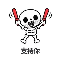 支持你 - 散架小骷髅表情