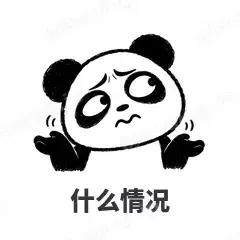 什么情况 - 手绘熊猫表情