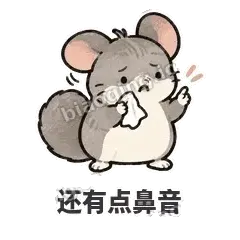 还有点鼻音 - 软软毛丝鼠表情