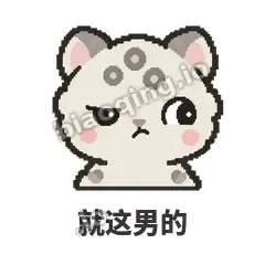 就这男的 - 护短雪豹表情