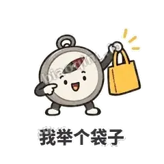 我举个袋子 - 路痴小罗盘表情