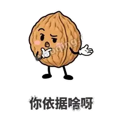 你依据啥呀 - 核桃想想表情