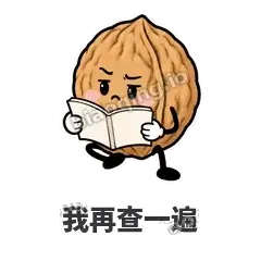 我再查一遍 - 核桃想想表情
