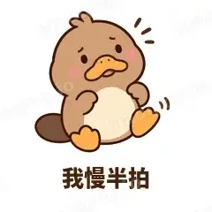 我慢半拍 - 懵懵鸭嘴兽表情