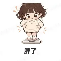 胖了 - 奶茶少女表情