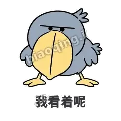 我看着呢 - 盯人鲸头鹳表情