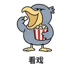 看戏 - 盯人鲸头鹳表情