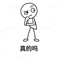 真的吗 - 线条小人表情
