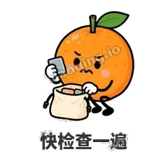 快检查一遍 - 橘子雷达表情