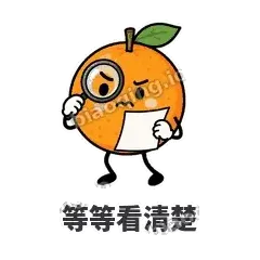 等等看清楚 - 橘子雷达表情