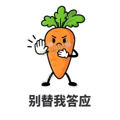 别替我答应 - 萝卜直直表情