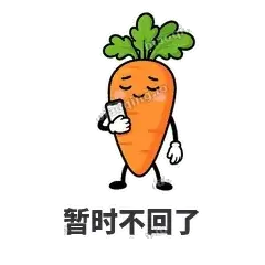 暂时不回了 - 萝卜直直表情