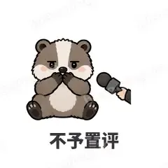 不予置评 - 吃瓜小猹表情