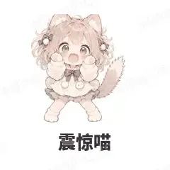震惊喵 - 猫猫女孩表情