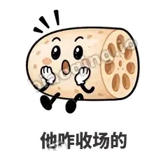 他咋收场的 - 藕藕探头表情