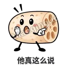 他真这么说 - 藕藕探头表情