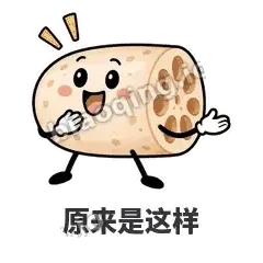 原来是这样 - 藕藕探头表情