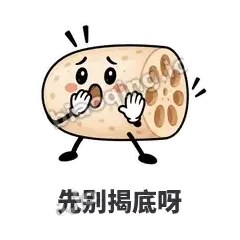 先别揭底呀 - 藕藕探头表情