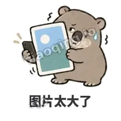 图片太大了 - 手忙小袋熊表情