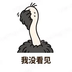 我没看见 - 心虚鸵鸟表情
