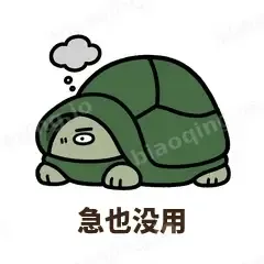急也没用 - 缩头小乌龟表情