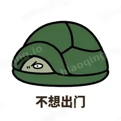 不想出门 - 缩头小乌龟表情